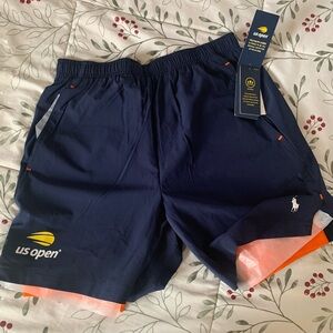 NEW-Ralph Lauren POLO Mens SMALL-US OPEN Shorts w/Liner